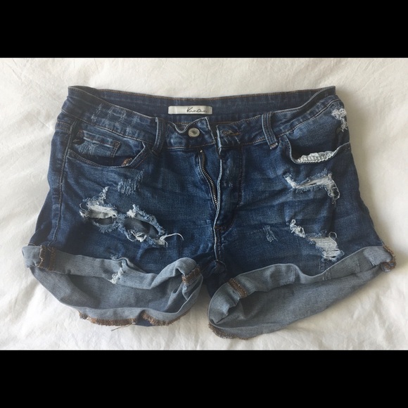Kancan distressed Jean shorts sz 29 ❤️ - Picture 2 of 3